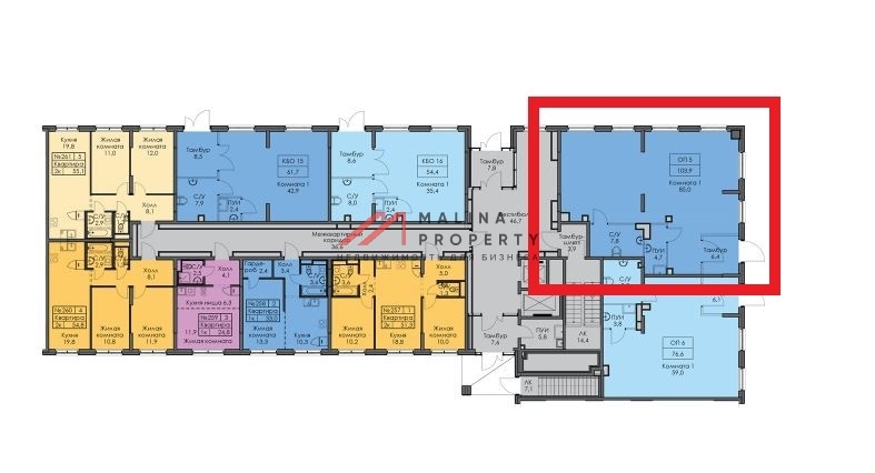 Аренда углового помещения в ЖК "Ильинские луга"