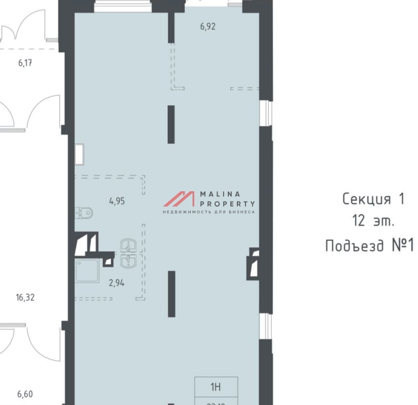 Аренда торгового помещения в ЖК "Прибрежный Парк"