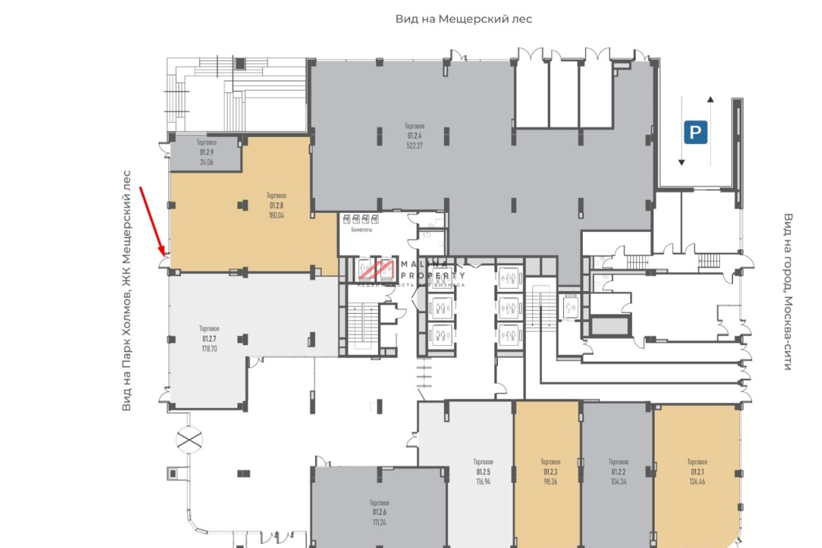 Продажа торгового помещения в БЦ «Mount»