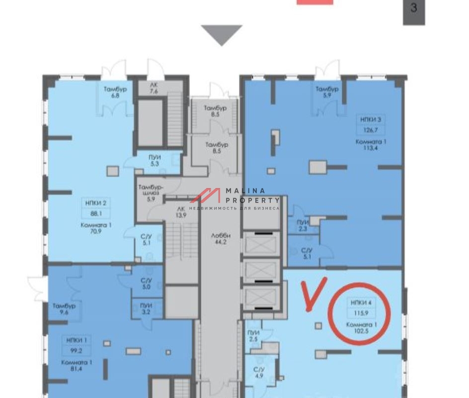 Аренда торгового помещения в ЖК "Волжский парк"