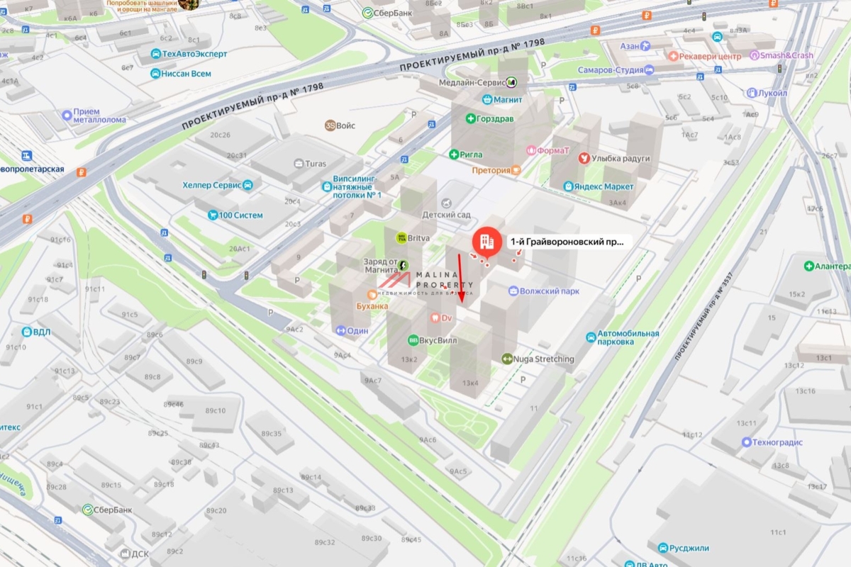 Аренда торгового помещения в ЖК "Волжский парк"