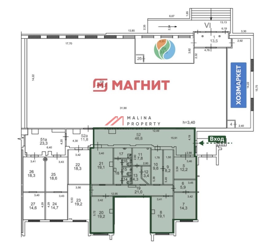 Продажа торгового помещения рядом с метро