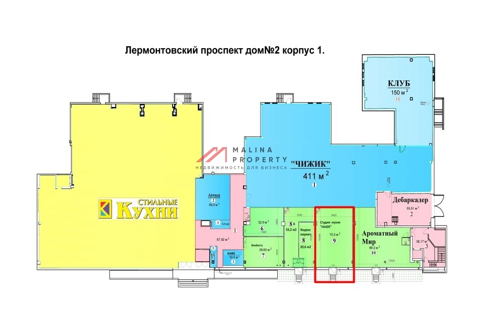 Продажа торгового помещения с арендатором 