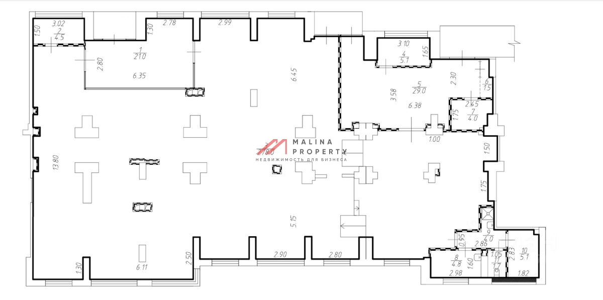 Аренда торгового помещения в ЖК "Лучи" 
