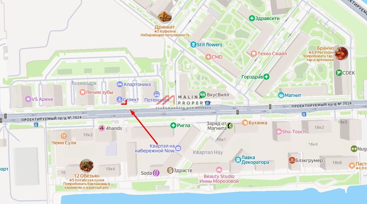 Аренда помещения в жилом комплексе Техно парк