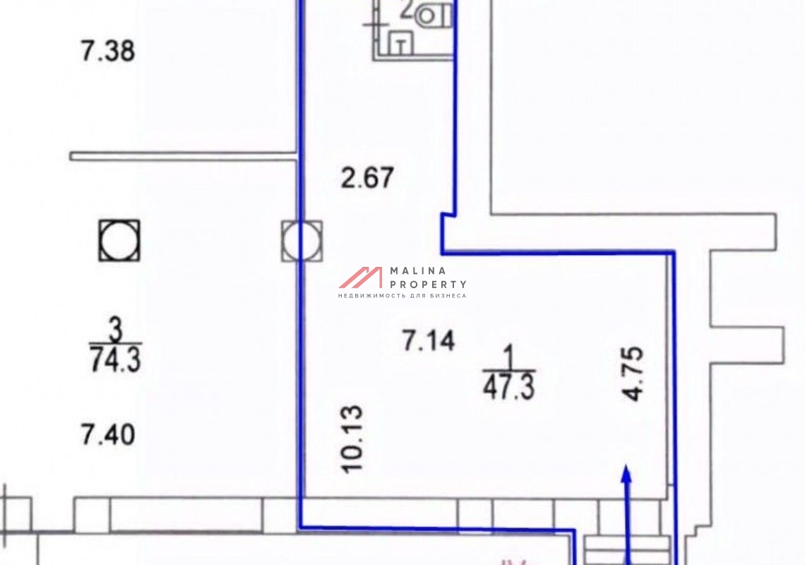 Продажа помещения с арендатором у метро Красносельская