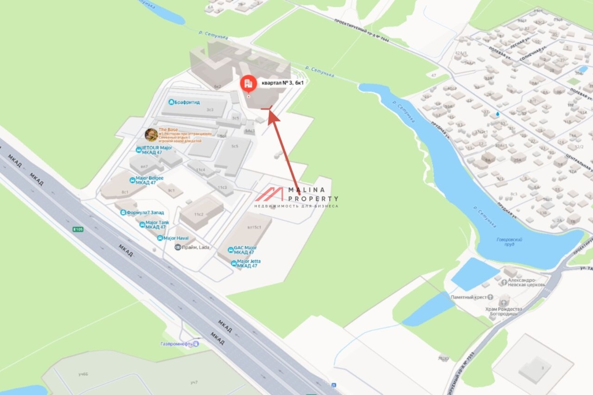 Аренда углового помещения в ЖК "Движение Говорово"