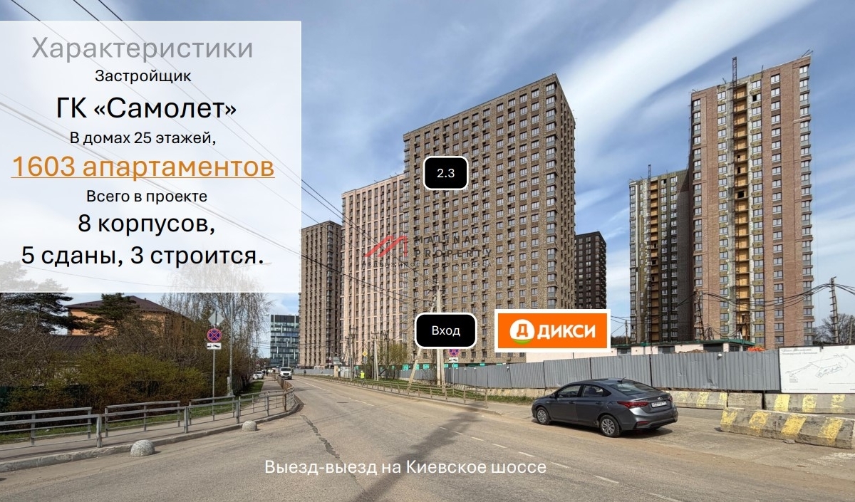 Продажа торгового помещения в ЖК "Тропарево парк" 
