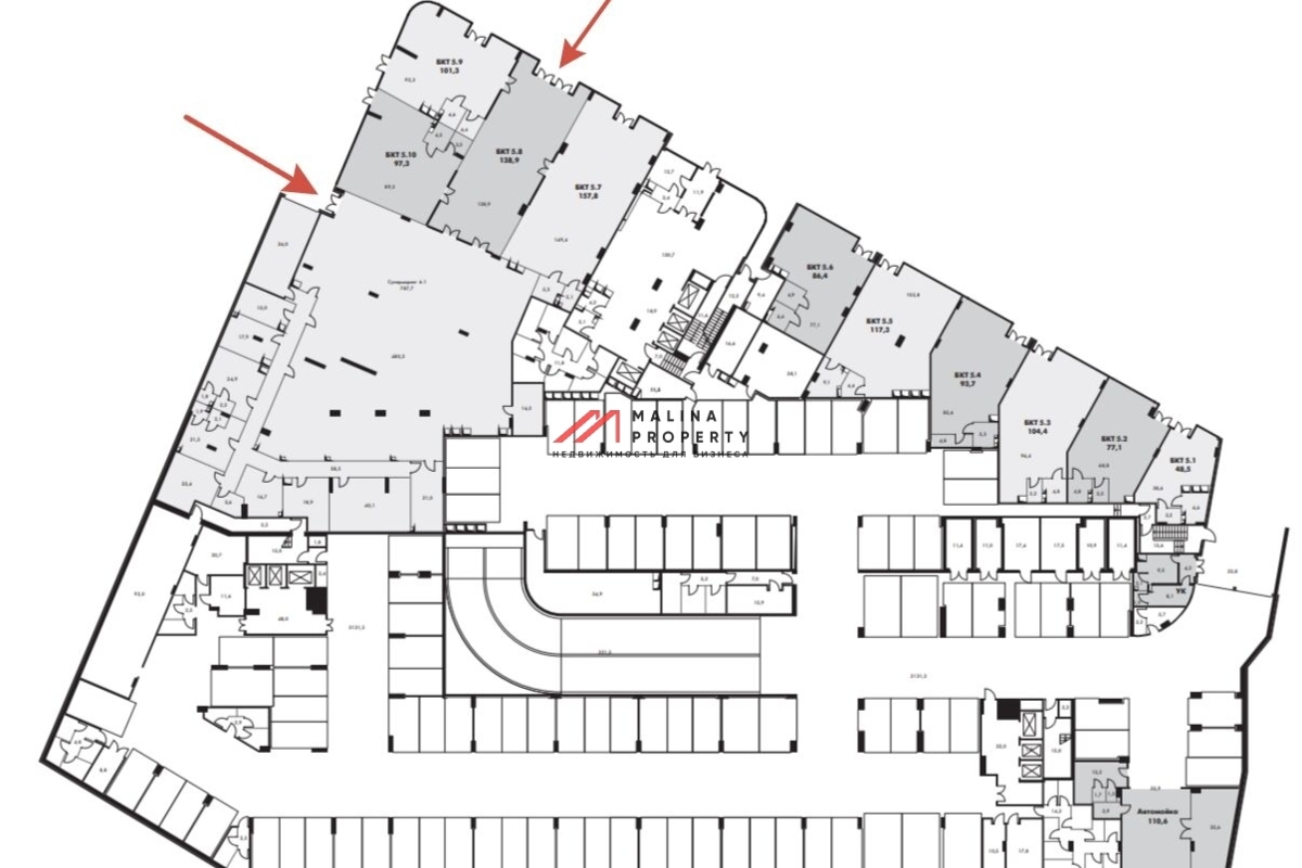 Продажа торгового помещения под супермаркет 