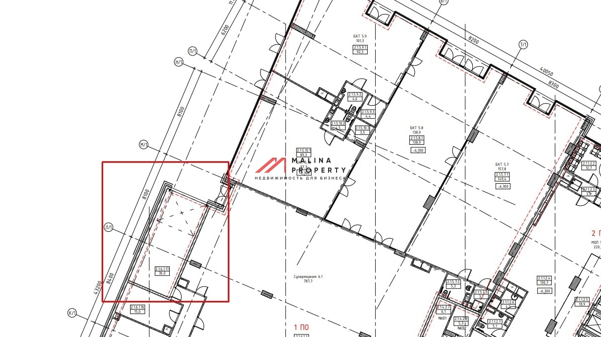 Продажа торгового помещения под супермаркет 