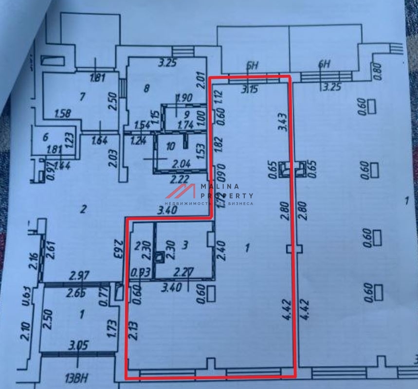 Продажа помещения в ЖК 1й Ленинградский