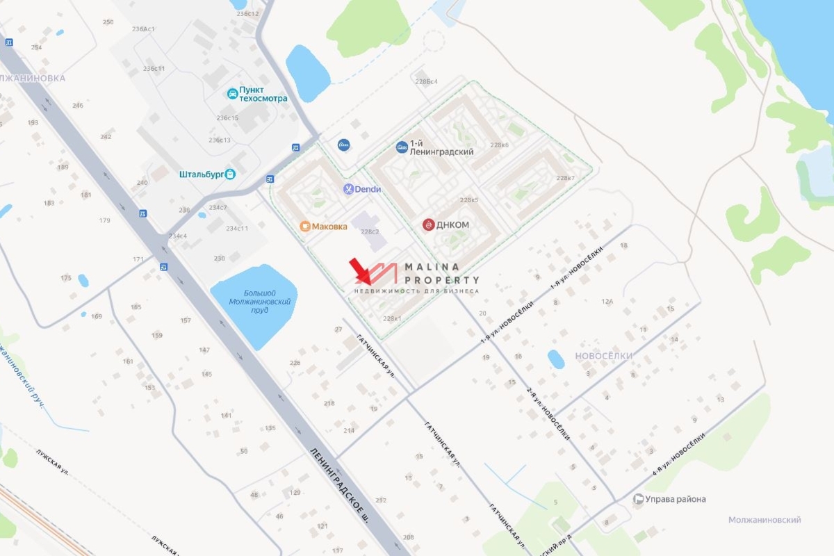 Продажа помещения в ЖК 1й Ленинградский