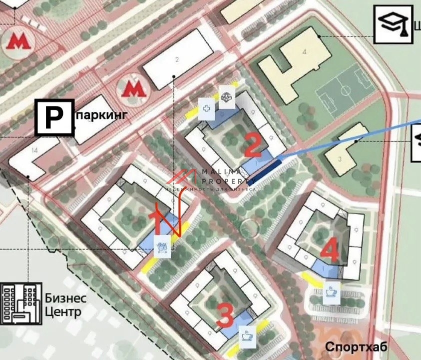 Продажа помещения с магазином "Пятерочка" в ЖК "Подольские Кварталы"