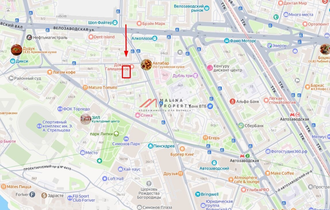 Продажа здания рядом с метро Автозаводская