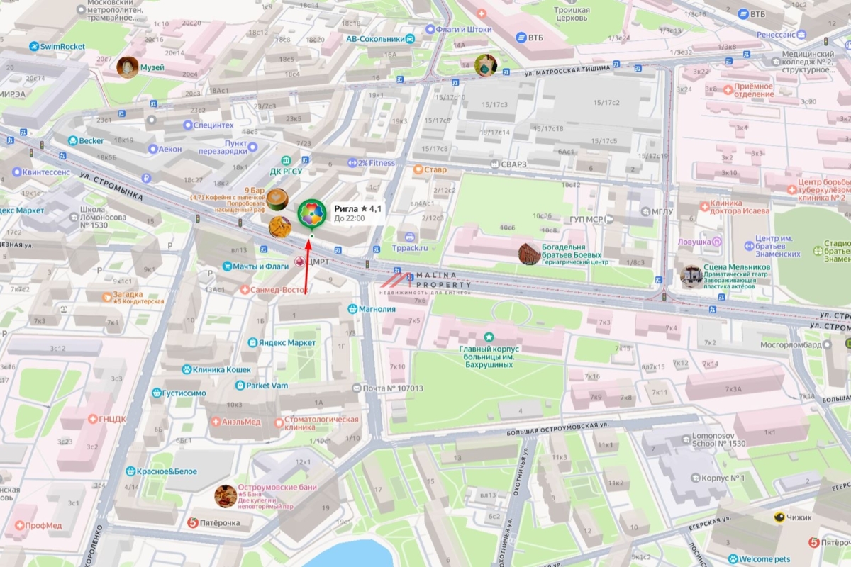 Аренда торгового помещения в районе м. Сокольники