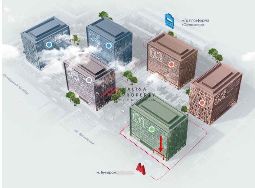 Аренда помещения под общепит в бизнес парке "Останкино"