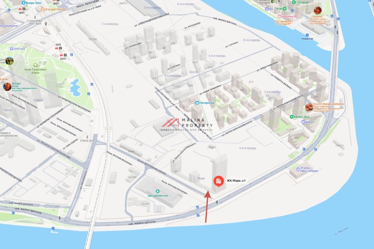 Продажа торгового помещения в ЖК "ЗИЛАРТ МАРК" 