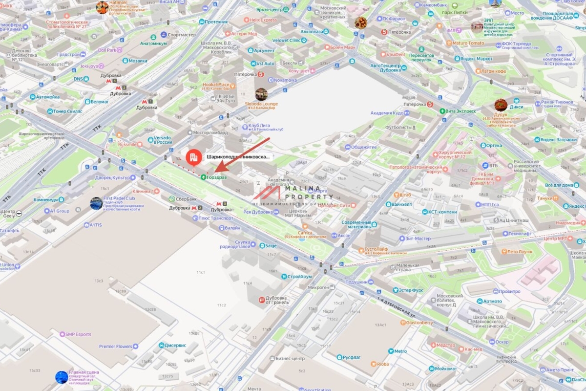 Продажа коммерческого помещения у метро Дубровка 