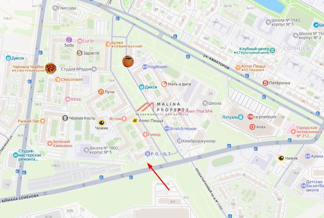 Продажа торгового помещения в жилом комплексе Лучи