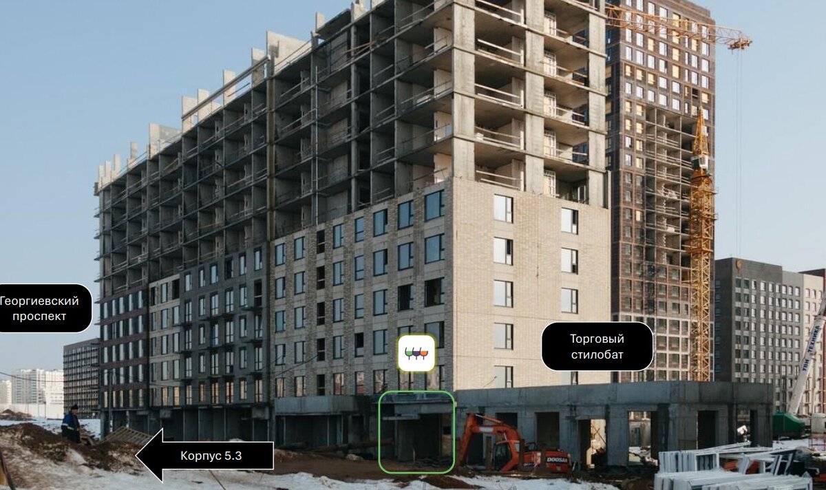 Продажа помещения с арендатором "Винлаб" в ЖК "Зелёный парк" 