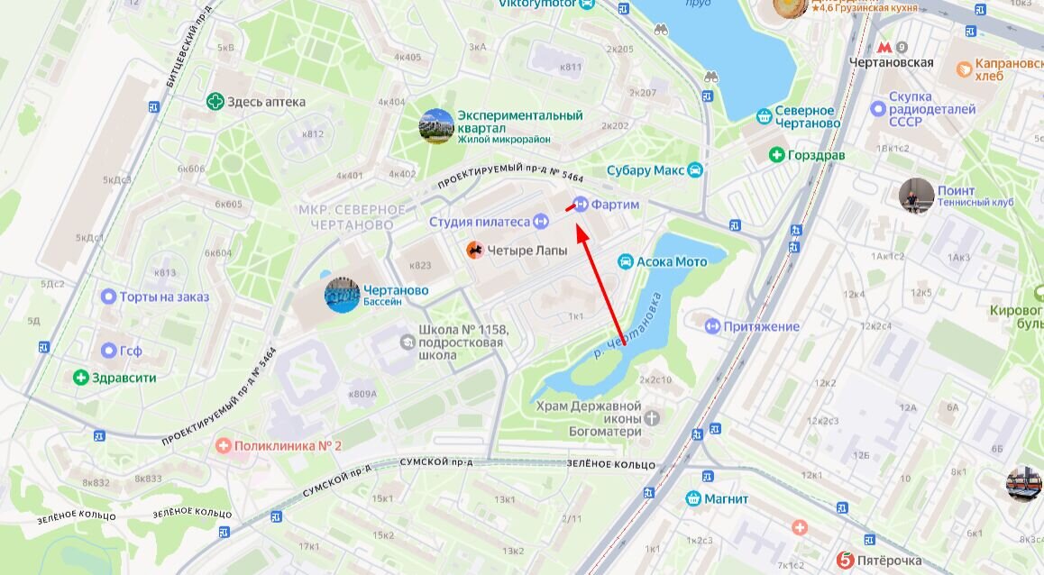 Продажа помещения с супермаркетом Пятерочка