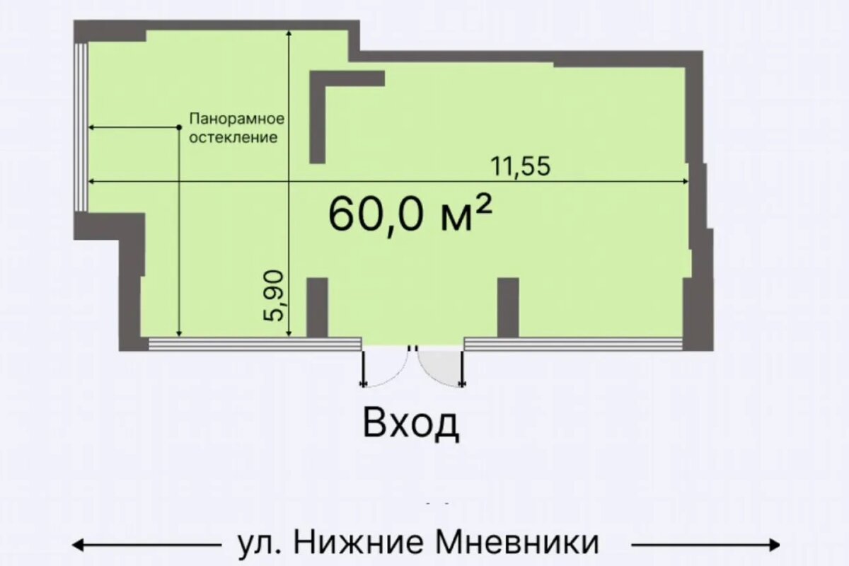 Аренда торгового помещения в ЖК "Остров" 