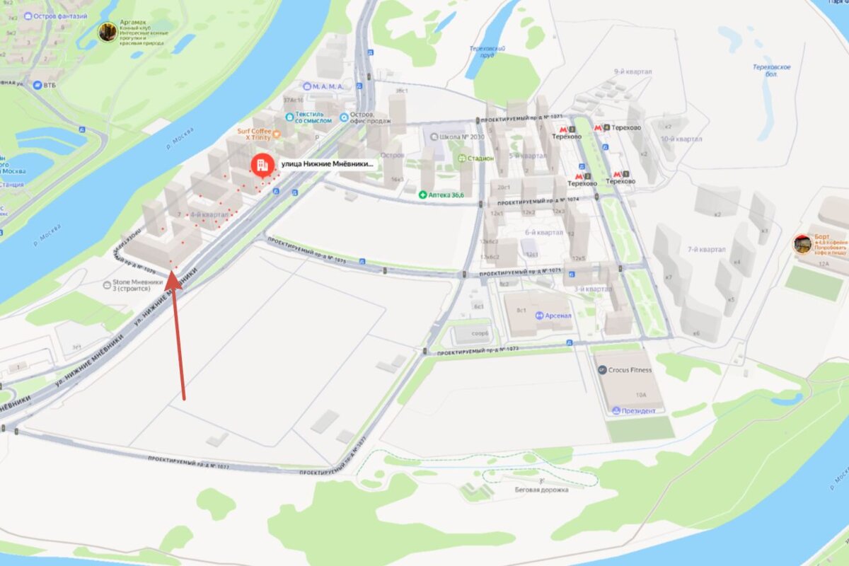 Аренда торгового помещения в ЖК "Остров" 