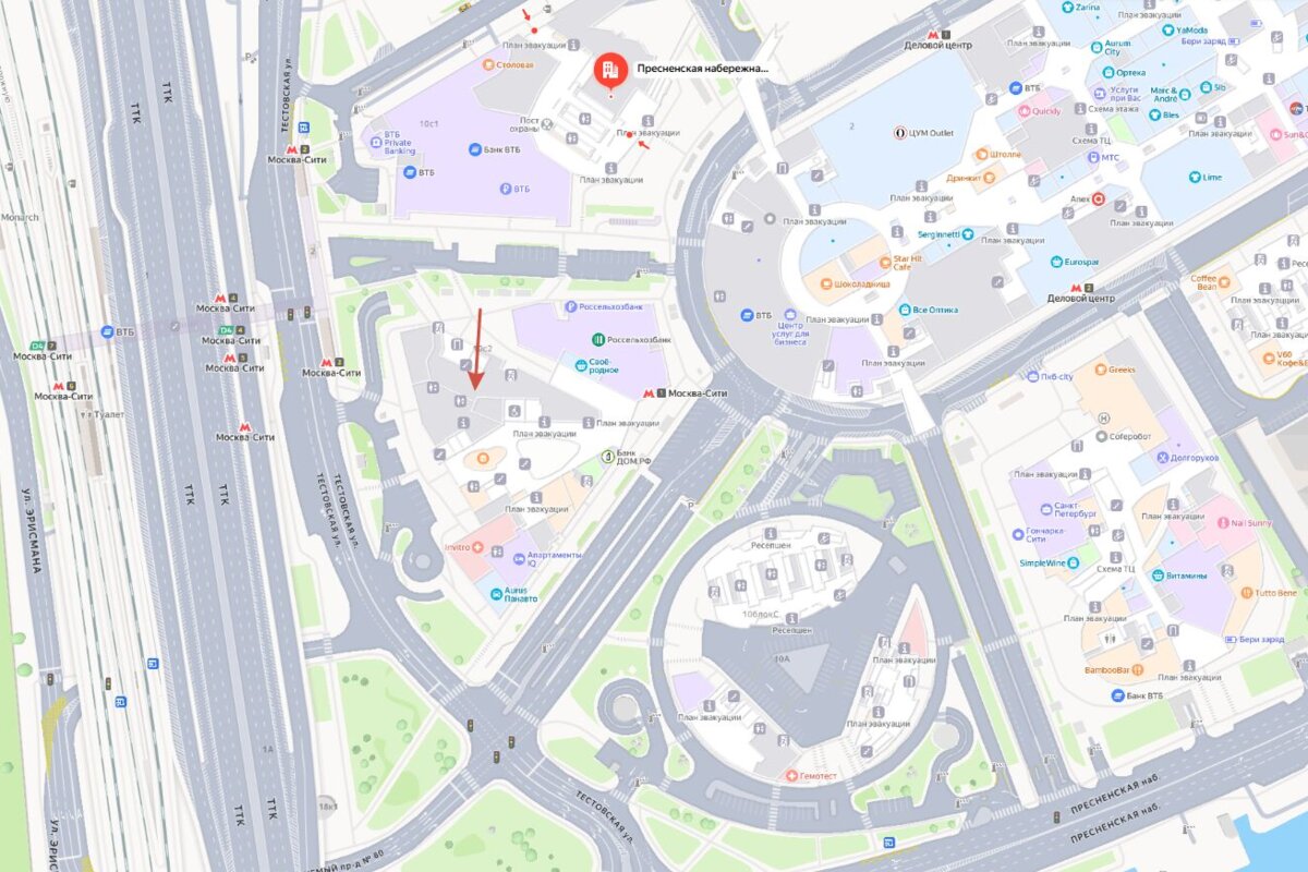 Аренда торгового помещения в Москва сити