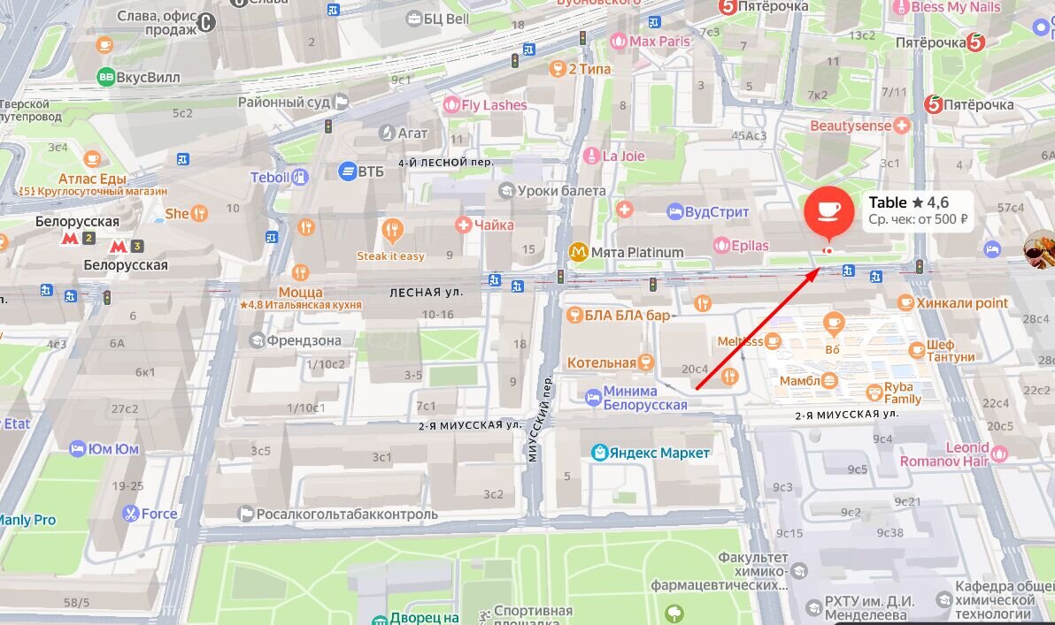 Аренда торгового помещения рядом с метро Белорусская