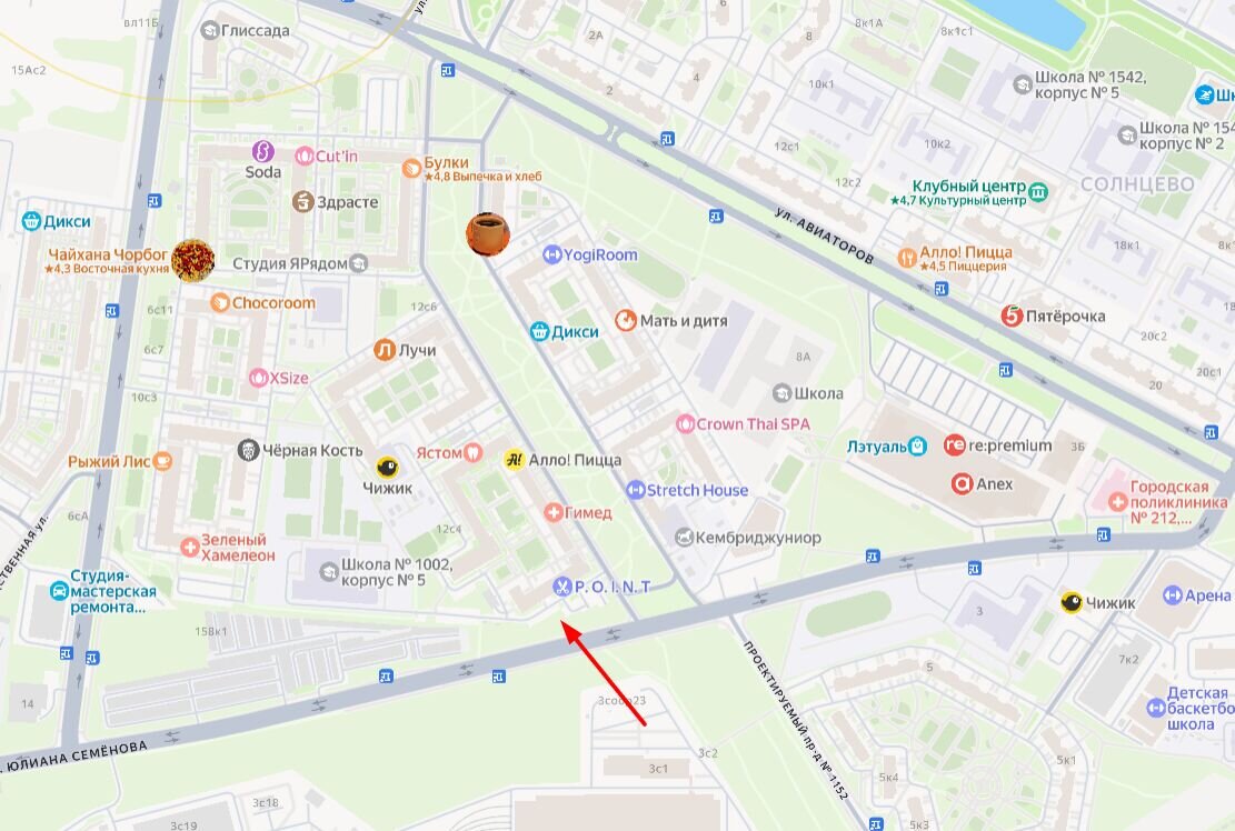 Аренда торгового помещения в жилом комплексе Лучи