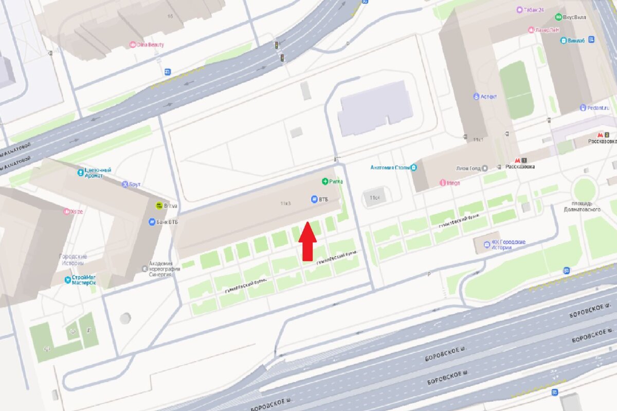 Аренда торгового помещения рядом с метро Рассказовка 