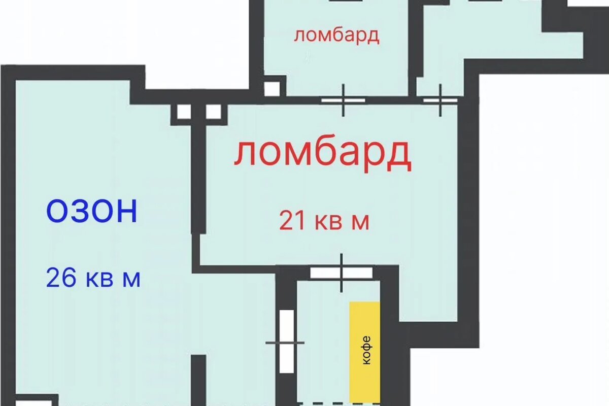 Продажа торгового помещения с арендаторами 