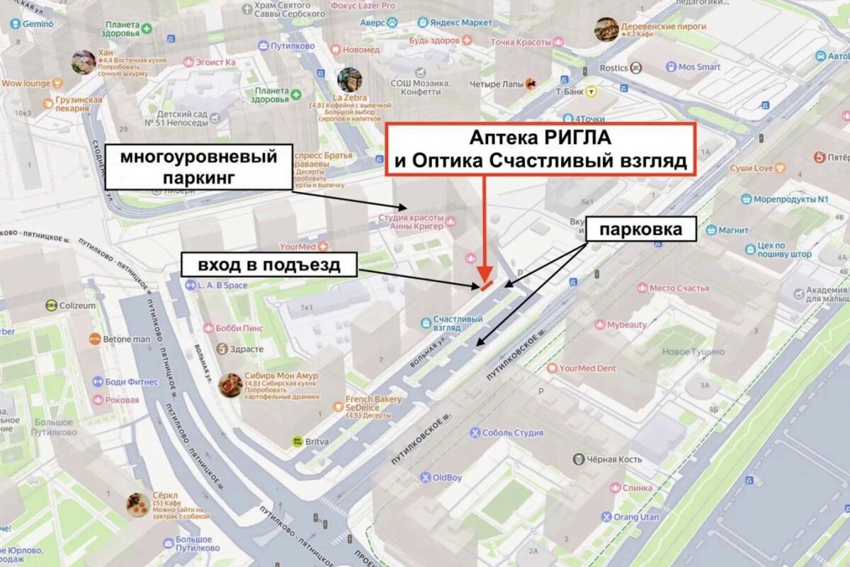 Продажа помещения с арендаторами в "ЖК Большое Путилково" 