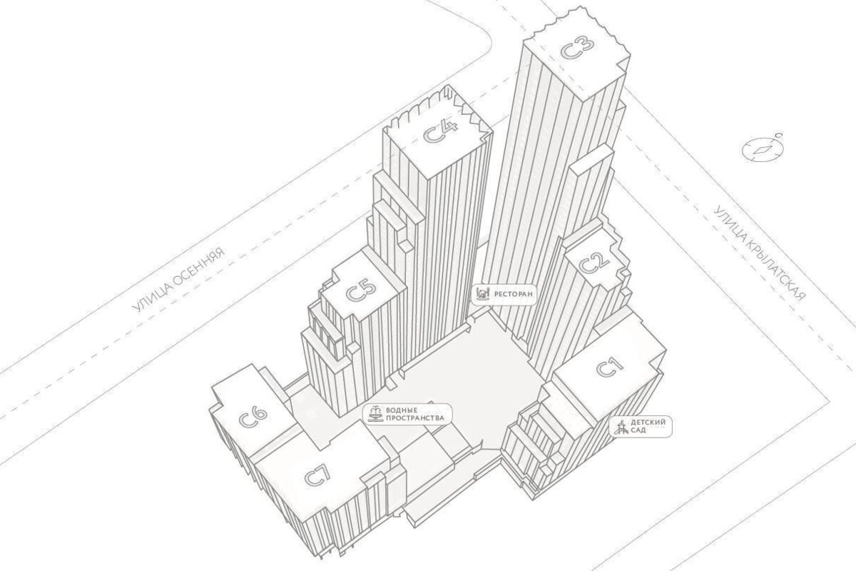 Продажа торгового помещения в клубном квартале "Крылатская 33" 