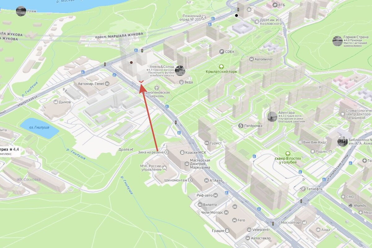 Продажа торгового помещения в клубном квартале "Крылатская 33" 