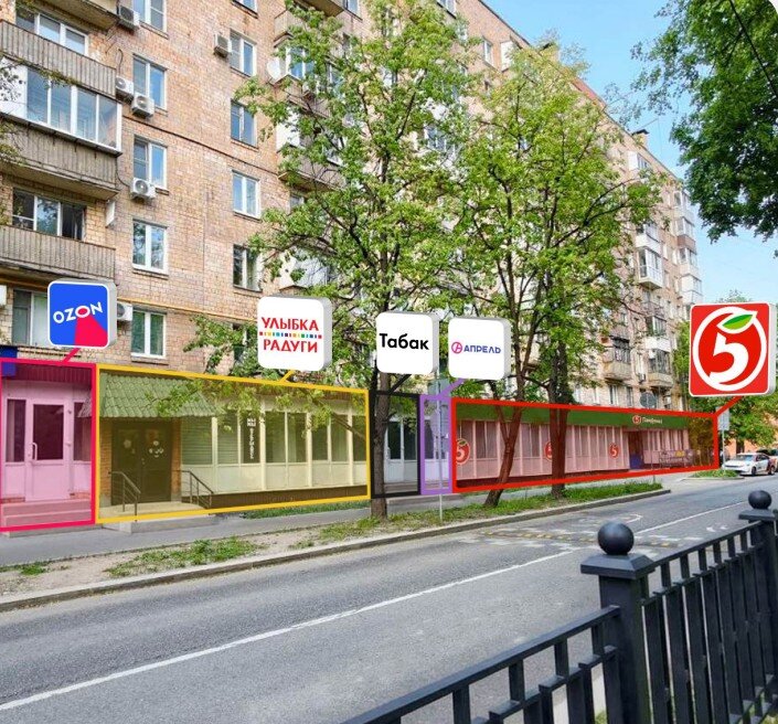 Продажа помещения с супермаркетом Пятерочка