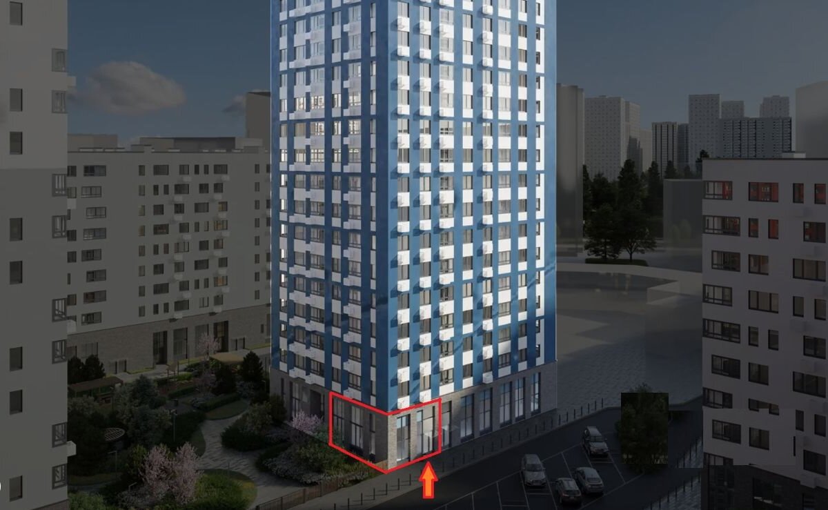 Продажа торгового помещения в ЖК "Дзен-кварталы" 