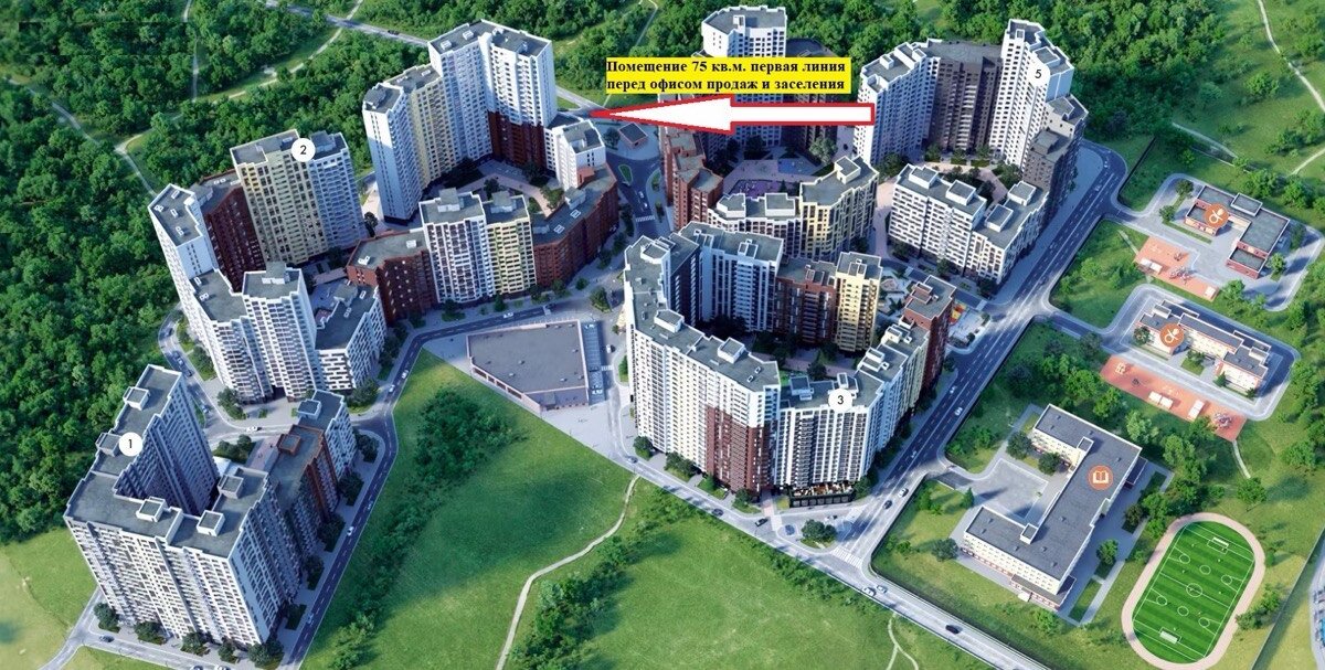Продажа помещения с арендатором в ЖК "Датский квартал" 