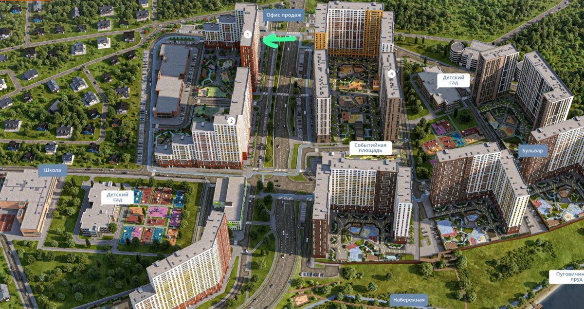 Продажа торгового помещения в ЖК "1-й Донской" 