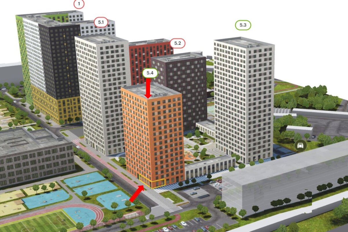 Продажа торгового помещения в ЖК "Волжский парк" 
