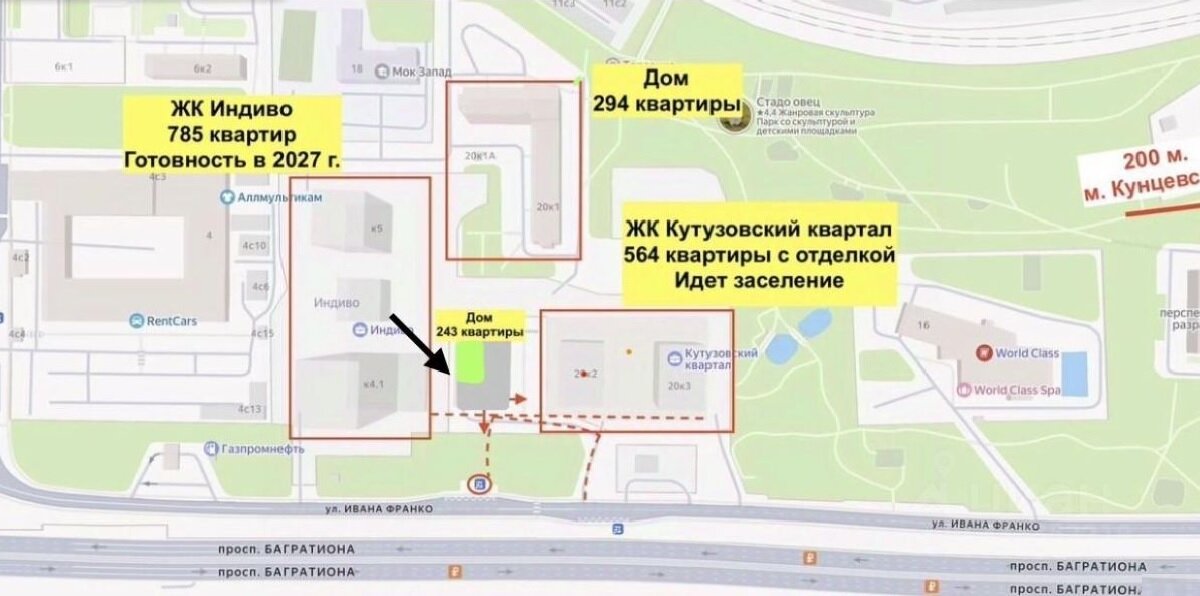 Аренда торгового помещения в районе Кунцево 