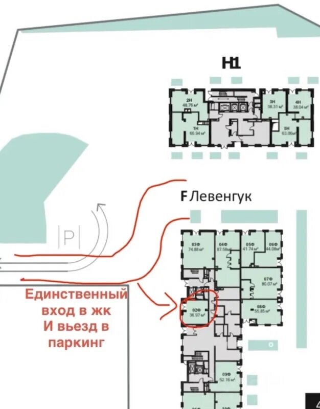 Аренда торгового помещения в ЖК «Селигер Сити»