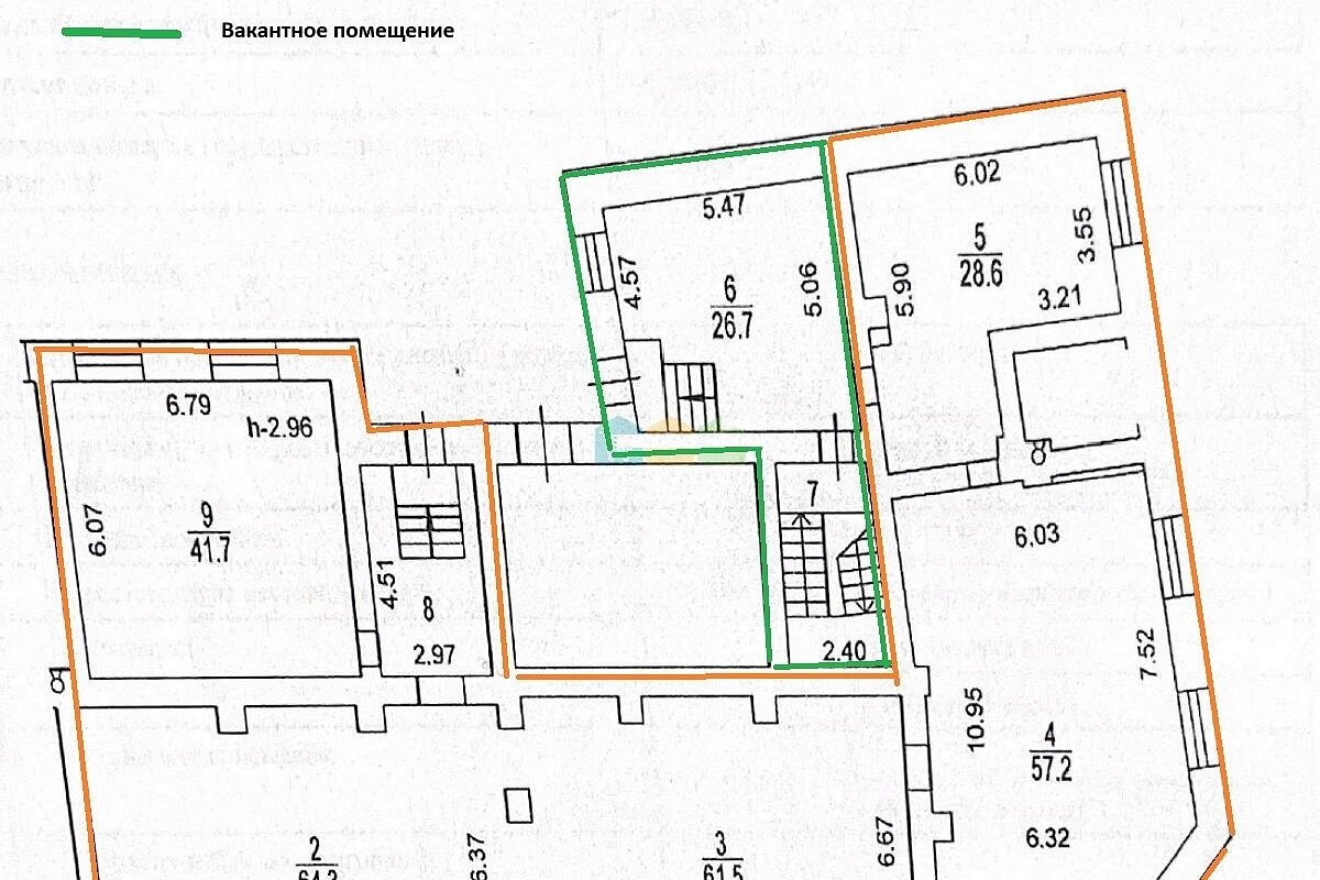 Продажа помещения с супермаркетом Дикси, окупаемость 8 лет