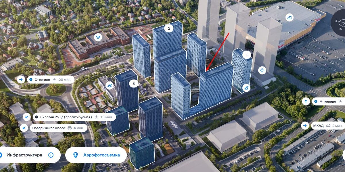 Продажа арендного бизнеса в ЖК "Квартал Строгино"
