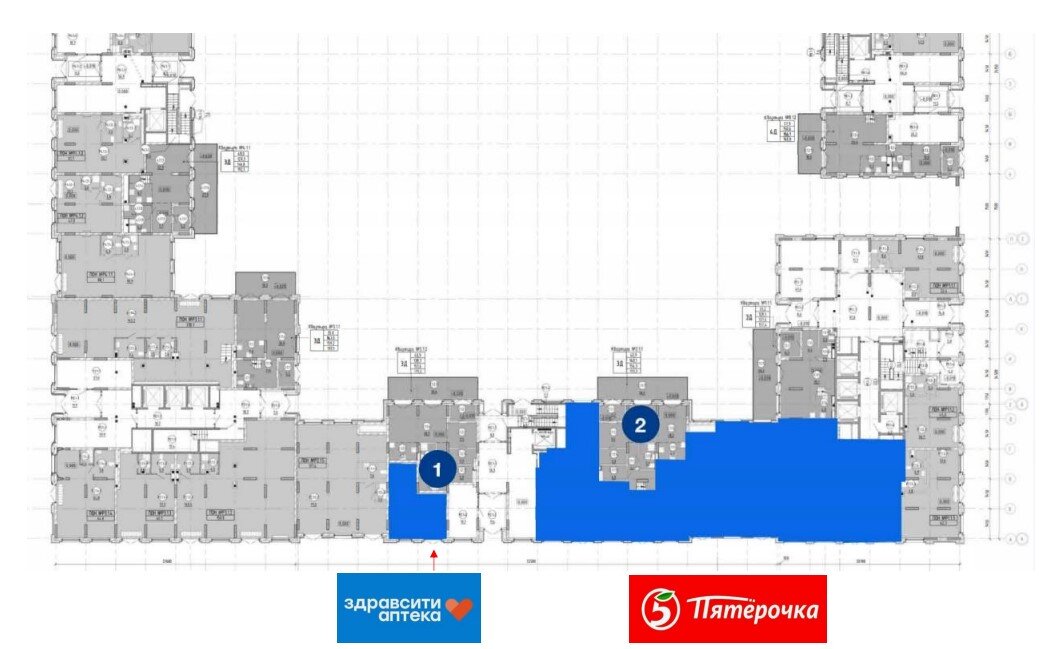 Продажа помещения с арендатором аптека в ЖК "Метроном" 