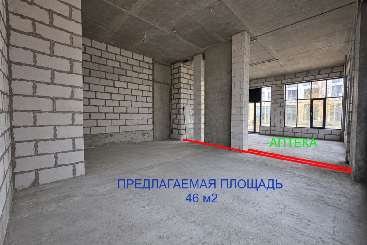 Аренда уникального торгового помещения в ЖК Родные кварталы