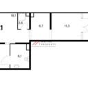 Продажа помещения с арендатором в ЖК Полярная 25