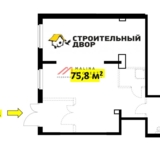 Продажа помещения с магазином Строй двор" в ЖК Ильинские Луга