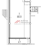 Продажа помещения с магазином "Бристоль" 