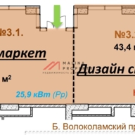 Продажа торгового помещения с арендаторами в ЖК "B’aires"